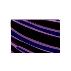 Purple Tiger Custom Cosmetic Bag (Medium) from ArtsNow.com Front