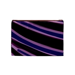 Purple Tiger Custom Cosmetic Bag (Medium) from ArtsNow.com Front