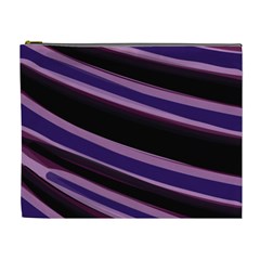 Purple Tiger Custom Cosmetic Bag (XL) from ArtsNow.com Front