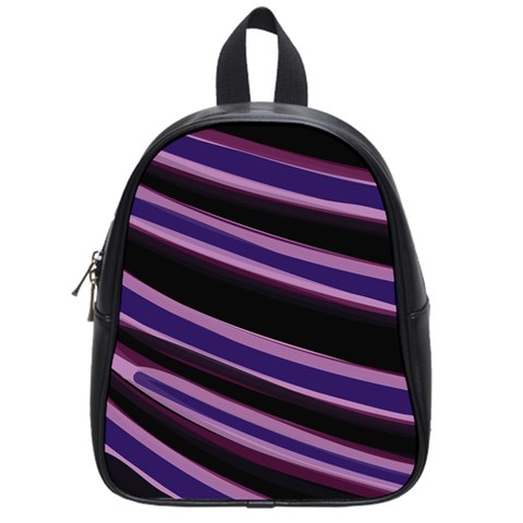 Purple Tiger Custom School Bag (Small) from ArtsNow.com Front