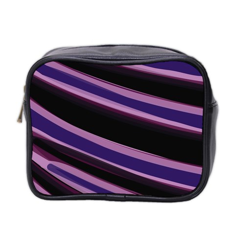 Purple Tiger Custom Mini Toiletries Bag (Two Sides) from ArtsNow.com Front