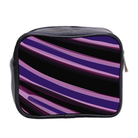 Purple Tiger Custom Mini Toiletries Bag (Two Sides) from ArtsNow.com Back