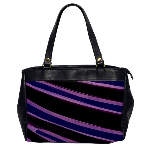 Purple Tiger Custom Oversize Office Handbag (One Side) from ArtsNow.com Front