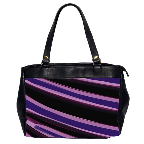 Purple Tiger Custom Oversize Office Handbag (Two Sides) from ArtsNow.com Front