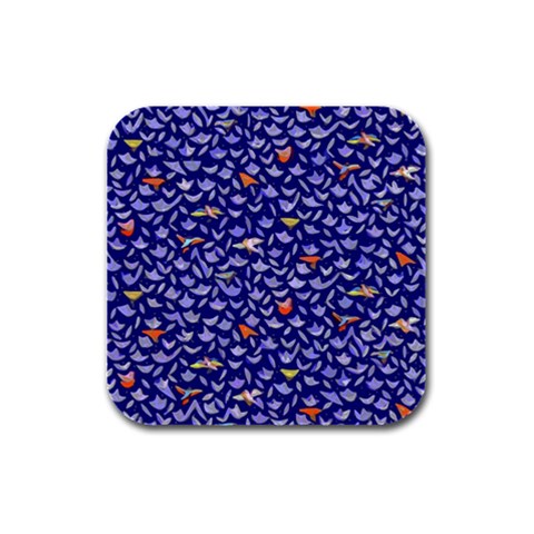 Bluebird Custom Rubber Square Coaster (4 pack) from ArtsNow.com Front