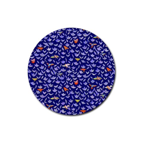 Bluebird Custom Rubber Round Coaster (4 pack) from ArtsNow.com Front