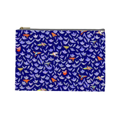 Bluebird Custom Cosmetic Bag (Large) from ArtsNow.com Front