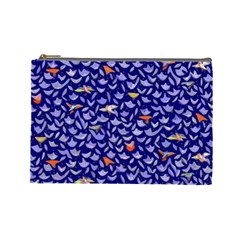 Bluebird Custom Cosmetic Bag (Large) from ArtsNow.com Front