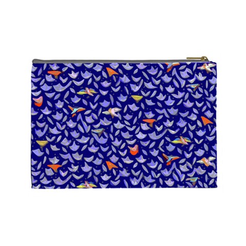 Bluebird Custom Cosmetic Bag (Large) from ArtsNow.com Back