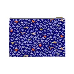 Bluebird Custom Cosmetic Bag (Large) from ArtsNow.com Back