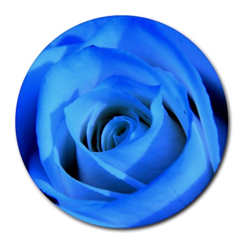 Blue Rose Custom Round Mousepad from ArtsNow.com Front