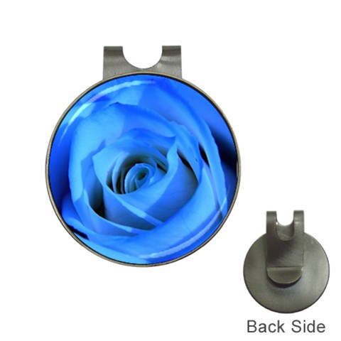 Blue Rose Custom Golf Ball Marker Hat Clip from ArtsNow.com Front