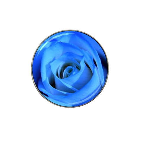 Blue Rose Custom Hat Clip Ball Marker from ArtsNow.com Front