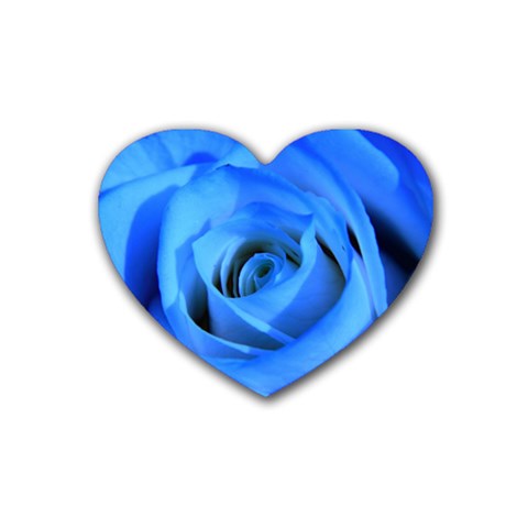 Blue Rose Custom Heart Coaster (4 pack) from ArtsNow.com Front