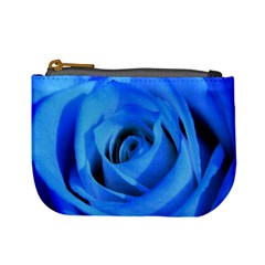 Blue Rose Custom Mini Coin Purse from ArtsNow.com Front