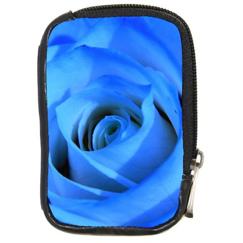 Blue Rose Custom Compact Camera Leather Case from ArtsNow.com Front