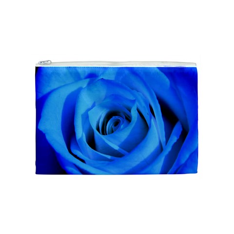 Blue Rose Custom Cosmetic Bag (Medium) from ArtsNow.com Front