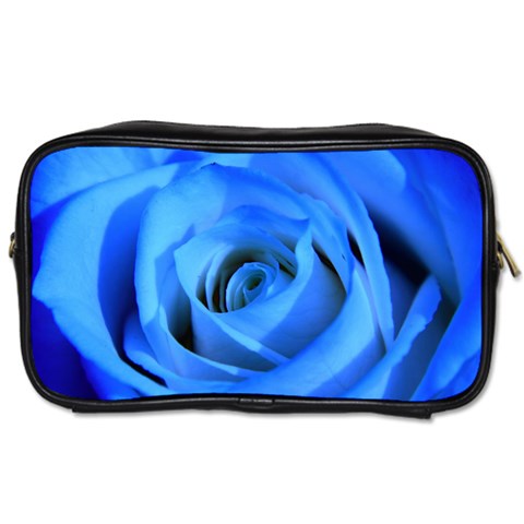 Blue Rose Custom Toiletries Bag (One Side) from ArtsNow.com Front