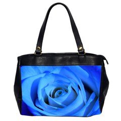 Blue Rose Custom Oversize Office Handbag (Two Sides) from ArtsNow.com Front