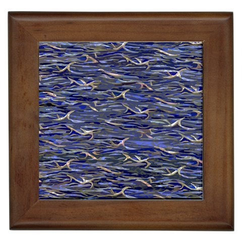 Blue Guile Custom Framed Tile from ArtsNow.com Front