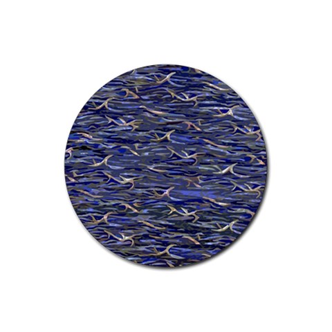 Blue Guile Custom Rubber Round Coaster (4 pack) from ArtsNow.com Front