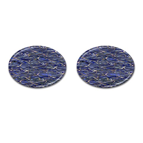 Blue Guile Custom Cufflinks (Oval) from ArtsNow.com Front(Pair)