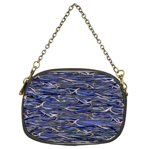 Blue Guile Custom Chain Purse (One Side) from ArtsNow.com Front