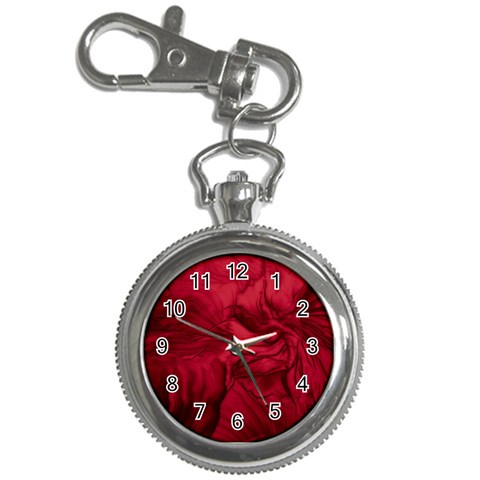 red swirl Key Chain Watch from ArtsNow.com Front