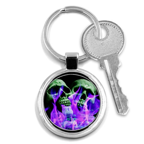 skulls  Key Chain (Round) from ArtsNow.com Front