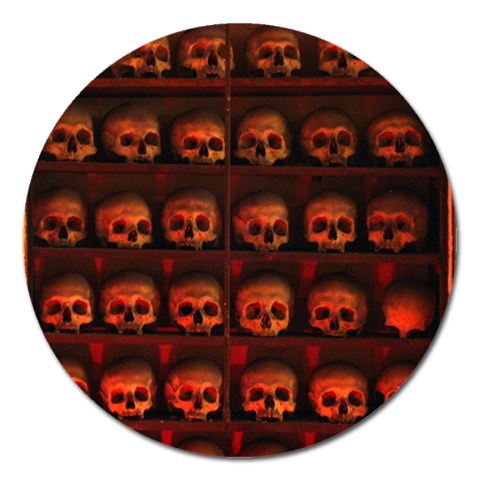 skulls  Magnet 5  (Round) from ArtsNow.com Front