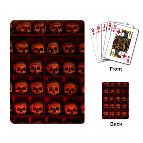 skulls  Playing Cards Single Design from ArtsNow.com Back