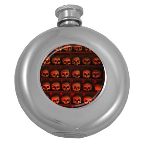 skulls  Hip Flask (5 oz) from ArtsNow.com Front