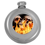 skulls and flames Hip Flask (5 oz)