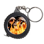 skulls and flames Measuring Tape