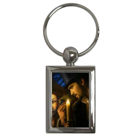 steampunk guy Key Chain (Rectangle) from ArtsNow.com Front