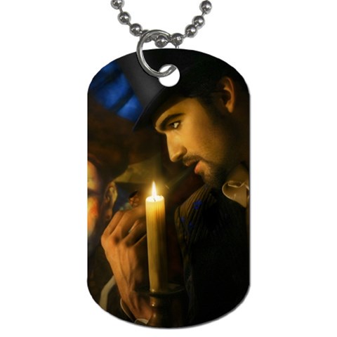 steampunk guy Dog Tag (One Side) from ArtsNow.com Front