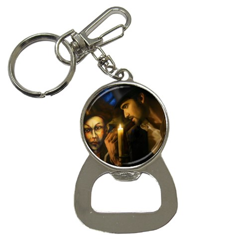 steampunk guy Bottle Opener Key Chain from ArtsNow.com Front