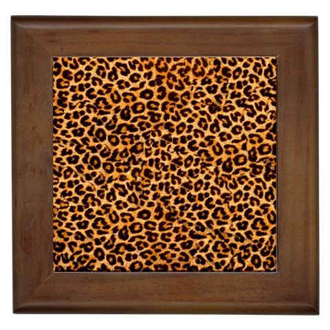 Leopard Framed Tile from ArtsNow.com Front