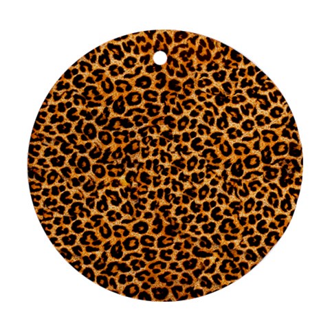 Leopard Ornament (Round) from ArtsNow.com Front