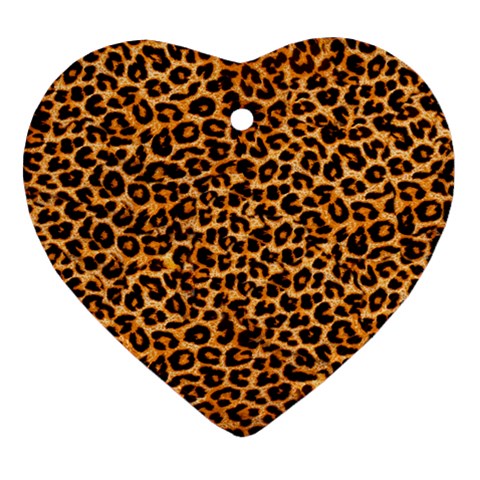 Leopard Ornament (Heart) from ArtsNow.com Front