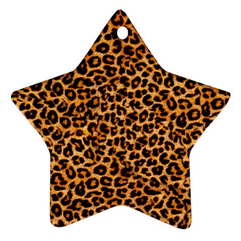 Leopard Ornament (Star) from ArtsNow.com Front