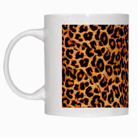 Leopard White Mug from ArtsNow.com Left