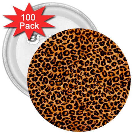 Leopard 3  Button (100 pack) from ArtsNow.com Front