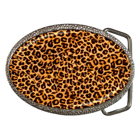 Leopard Belt Buckle from ArtsNow.com Front