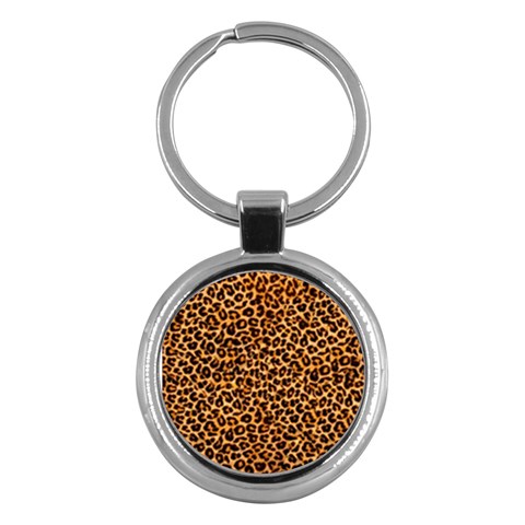 Leopard Key Chain (Round) from ArtsNow.com Front