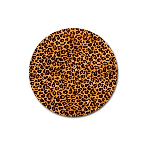 Leopard Magnet 3  (Round) from ArtsNow.com Front