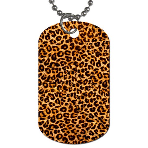 Leopard Dog Tag (One Side) from ArtsNow.com Front