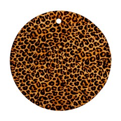 Leopard Round Ornament (Two Sides) from ArtsNow.com Front