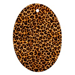 Leopard Oval Ornament (Two Sides) from ArtsNow.com Back