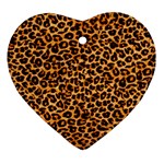 Leopard Heart Ornament (Two Sides)